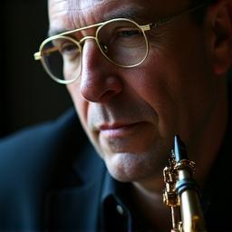 Portret saxofonist Mike Bos